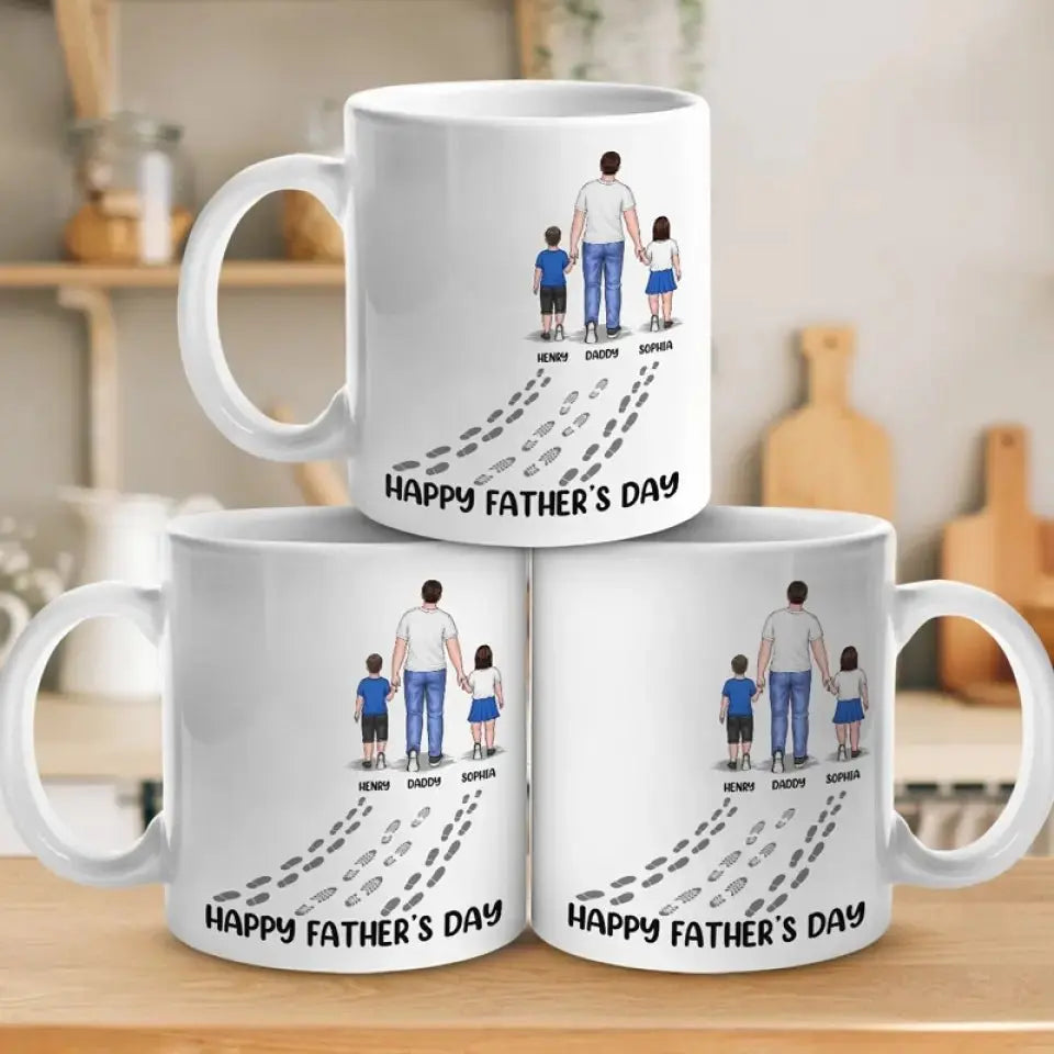 Father - Happy Father's Day - Personalized Mug Mug The Next Custom Gift