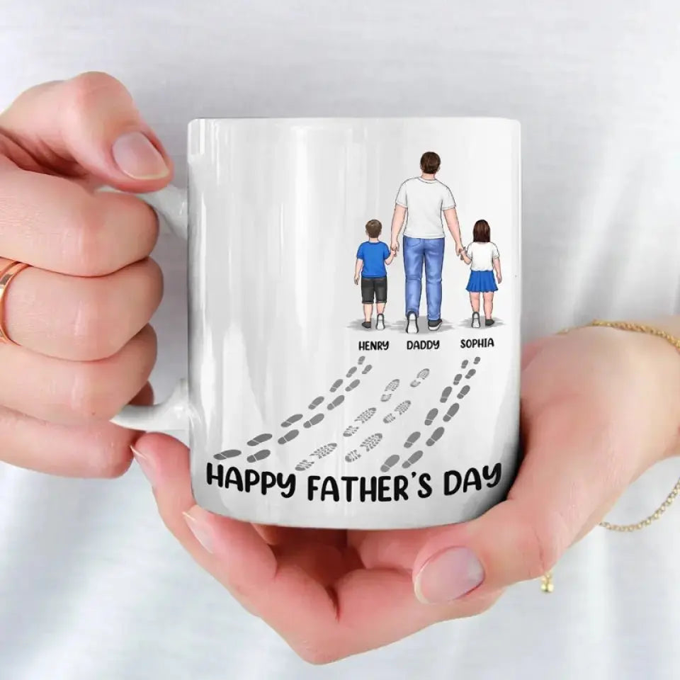 Father - Happy Father's Day - Personalized Mug Mug The Next Custom Gift