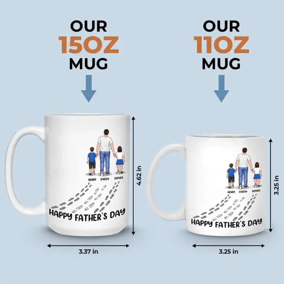 Father - Happy Father's Day - Personalized Mug Mug The Next Custom Gift