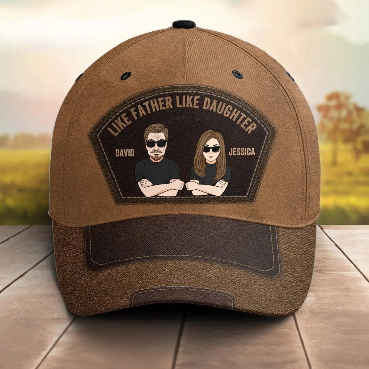 Father - Like Father Like Children - Personalized Classic Cap Hat The Next Custom Gift