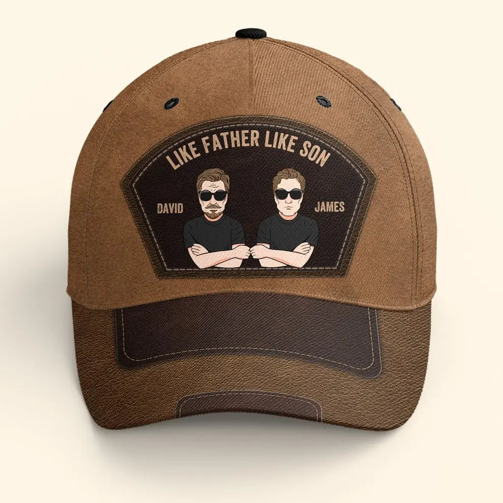 Father - Like Father Like Children - Personalized Classic Cap Hat The Next Custom Gift