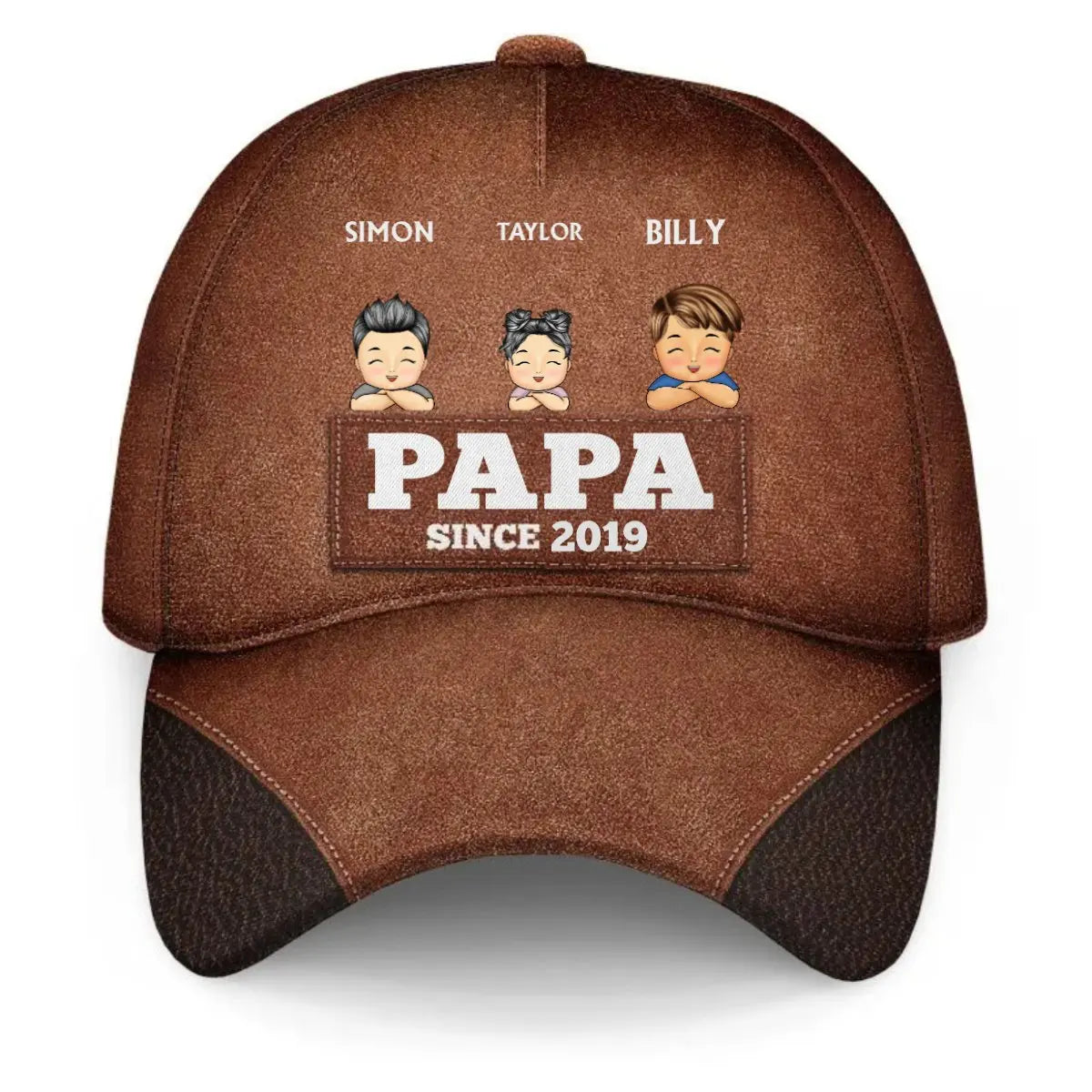 Father - Papa Since - Personalized Classic Cap (LH) Hat The Next Custom Gift