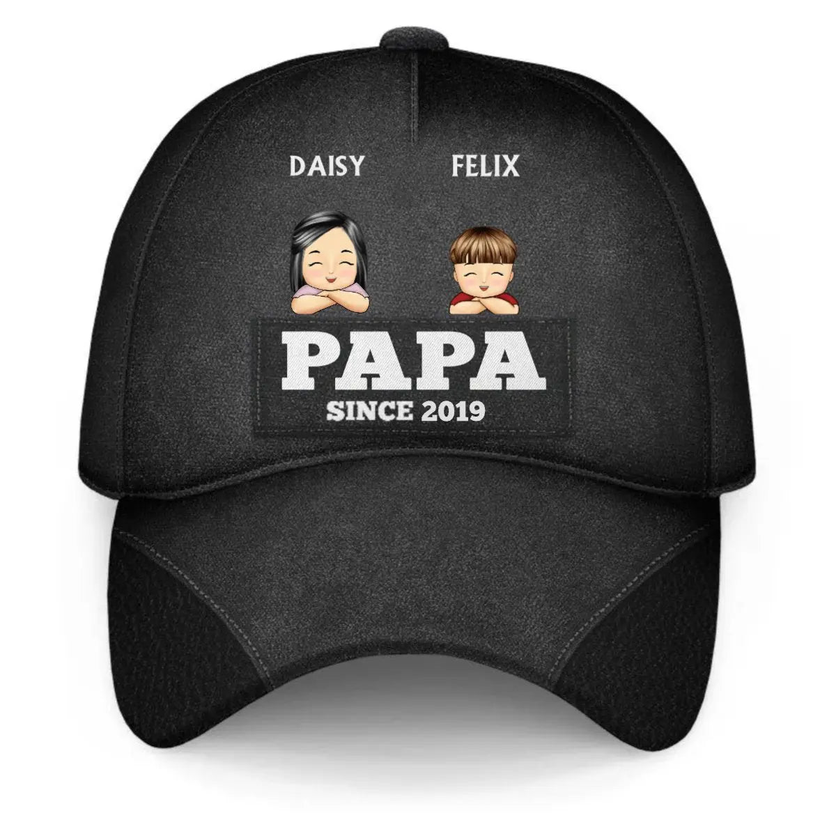 Father - Papa Since - Personalized Classic Cap (LH) Hat The Next Custom Gift