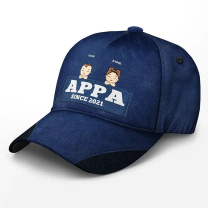 Father - Papa Since - Personalized Classic Cap (LH) Hat The Next Custom Gift