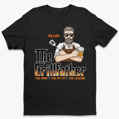 Father - The Grillfather, The Real Master - Personalized Unisex T-Shirt, Hoodie , Sweatshirt Shirts & Tops The Next Custom Gift