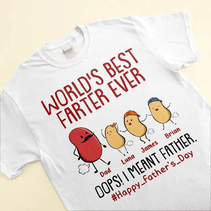 Father - World's Best Farter Ever I Mean Father - Personalized Shirt (VT) Shirts & Tops The Next Custom Gift