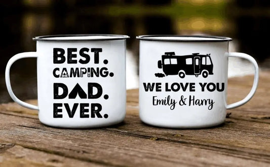 Father's Day  - Best Camping Dad Ever - Personalized Camping Mug Mug The Next Custom Gift