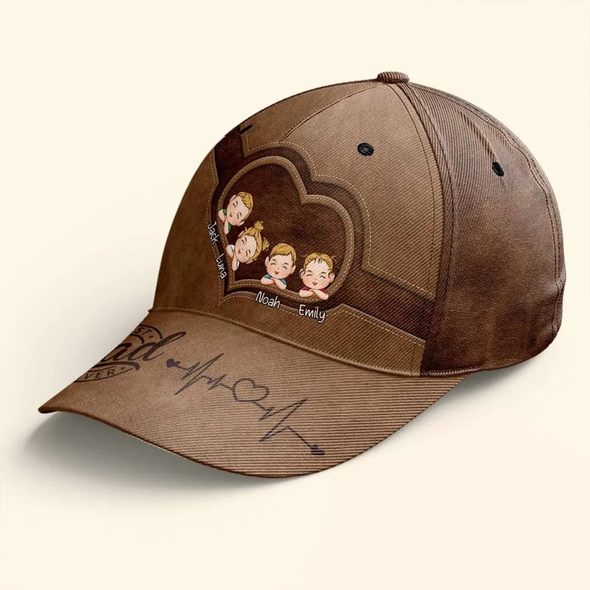 Father's Day - Best Dad Ever - Personalized Classic Cap (HJ) Hat The Next Custom Gift