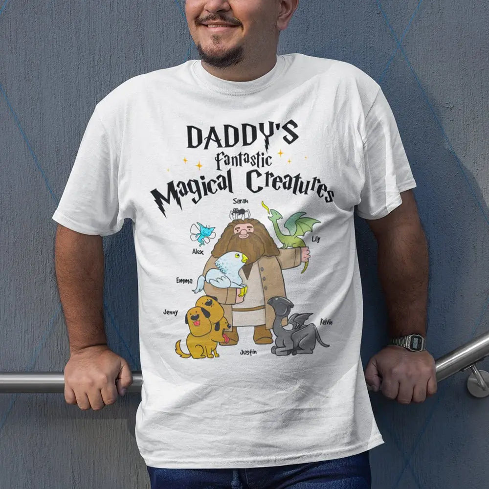 Father's Day - Daddy's Fantastic Magical Creatures - Personalized T-shirt, Hoodie, Sweatshirt Shirts & Tops The Next Custom Gift