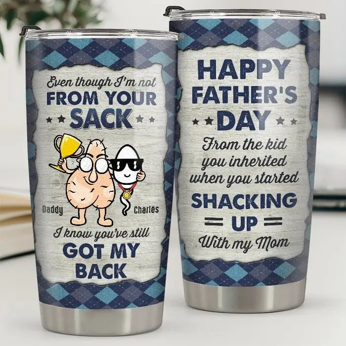 Father's Day - From The Kid You Inherited - Personalized Tumbler Tumbler The Next Custom Gift