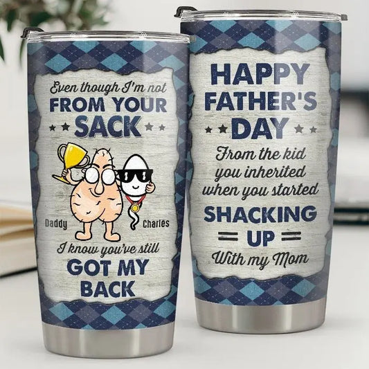 Father's Day - From The Kid You Inherited - Personalized Tumbler Tumbler The Next Custom Gift