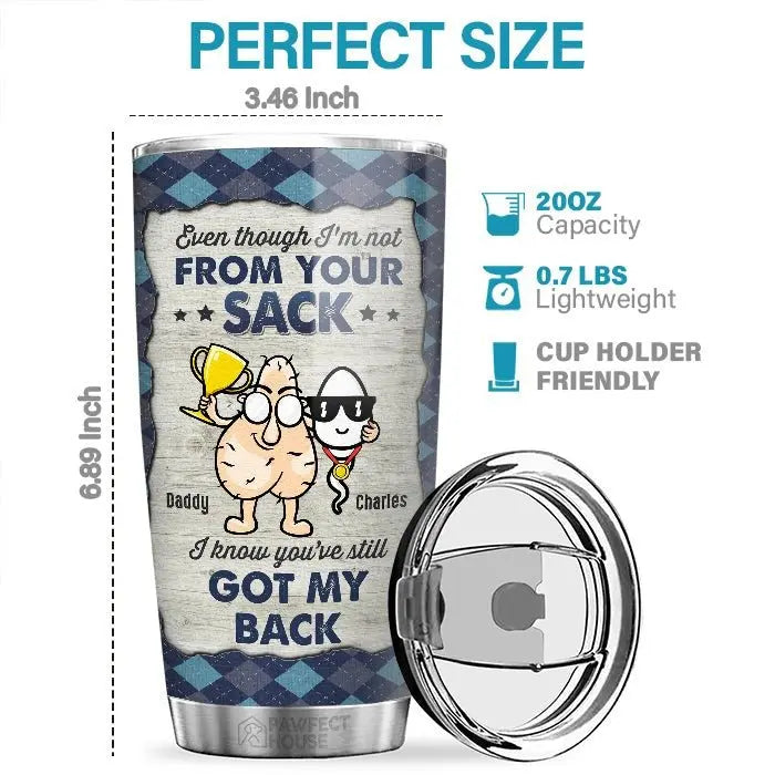 Father's Day - From The Kid You Inherited - Personalized Tumbler Tumbler The Next Custom Gift