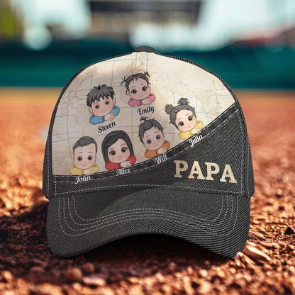 Father’s Day Gift For Papa - Personalized Classic Cap Hat The Next Custom Gift