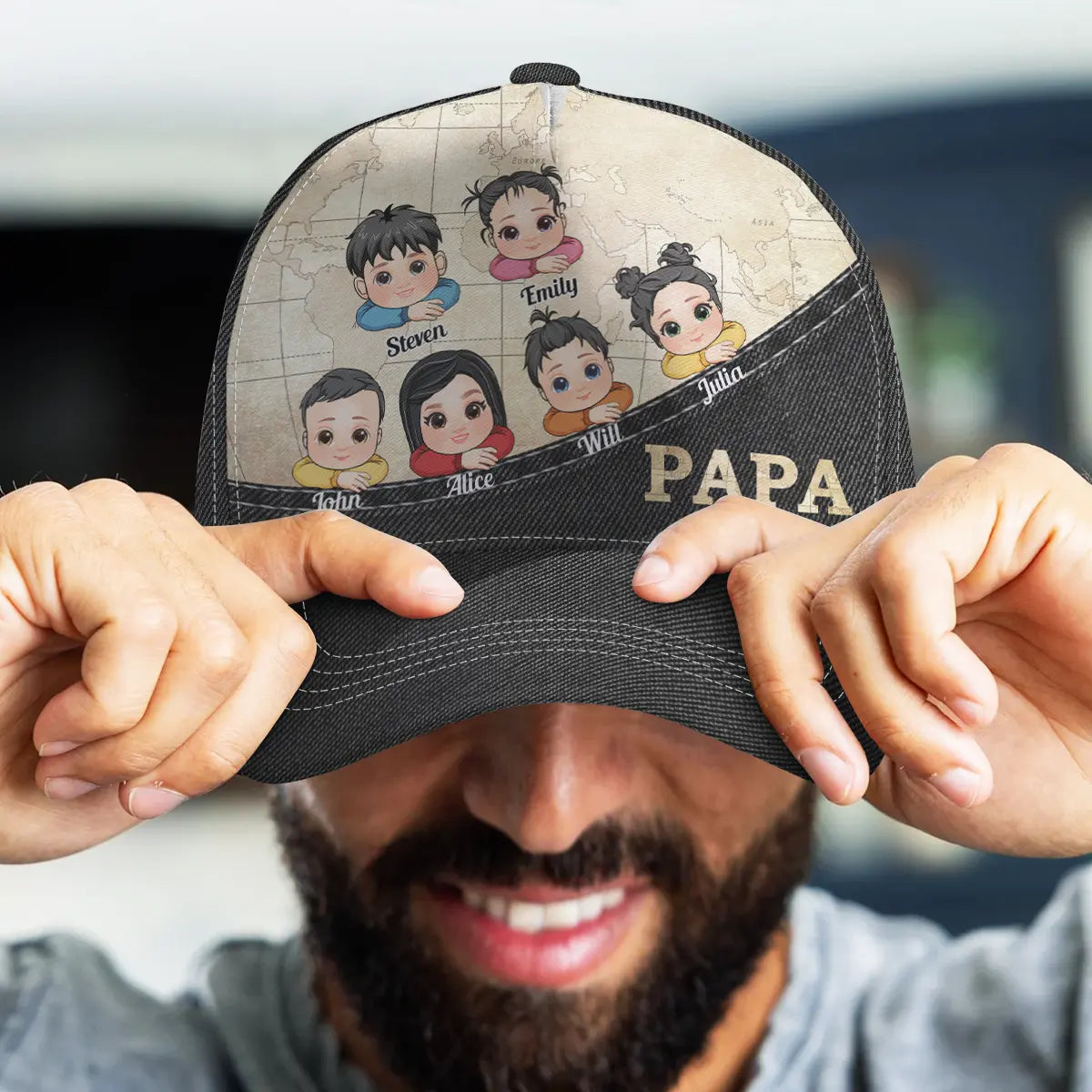 Father’s Day Gift For Papa - Personalized Classic Cap Hat The Next Custom Gift