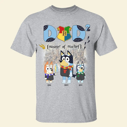 Father's Day - Manager Of Mischief - Personalized T-Shirt Hoodie Sweatshirt Shirts & Tops The Next Custom Gift