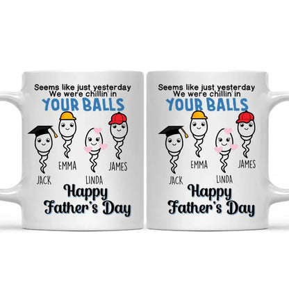 Father's Day - Seems Like Just Yesterday - Personalized Mug mug The Next Custom Gift