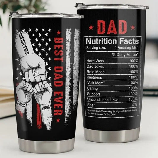 Father's Day - You're The Best Dad Ever - Personalized Tumbler Tumbler The Next Custom Gift