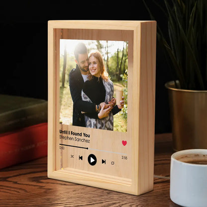 Favorite Song Title - Personalized Photo Frame Light Box - Anniversary Gifts For Her, Him Frame Light Box The Next Custom Gift