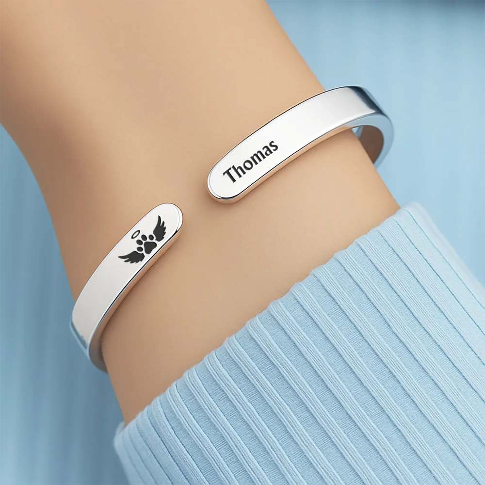 Favorite Hello Hardest Goodbye - Personalized Bangle Bracelet Cuff