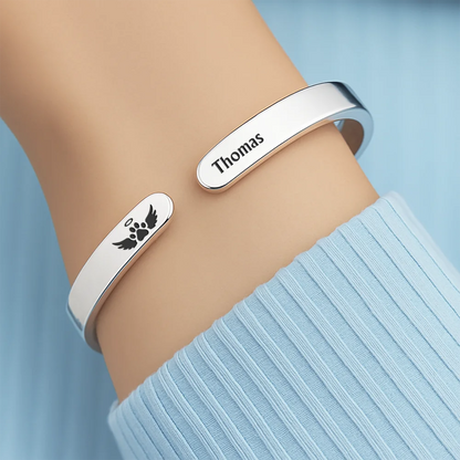 Favorite Hello Hardest Goodbye - Personalized Bangle Bracelet Cuff