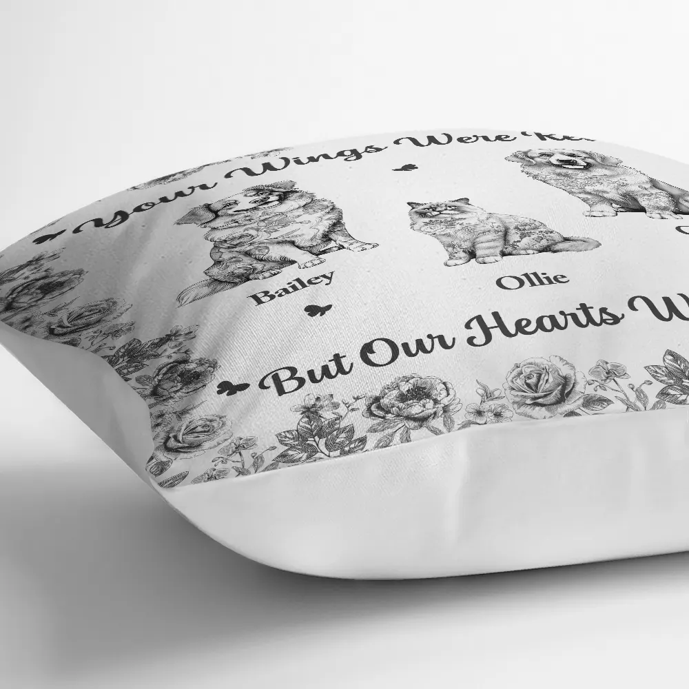 Forever In My Heart Toile Dog Cat Memorial - Personalized Pillow