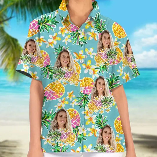Friends - Custom Face Photo Tropical Hawaii Shirt - Personalized Photo Hawaiian Shirt  The Next Custom Gift