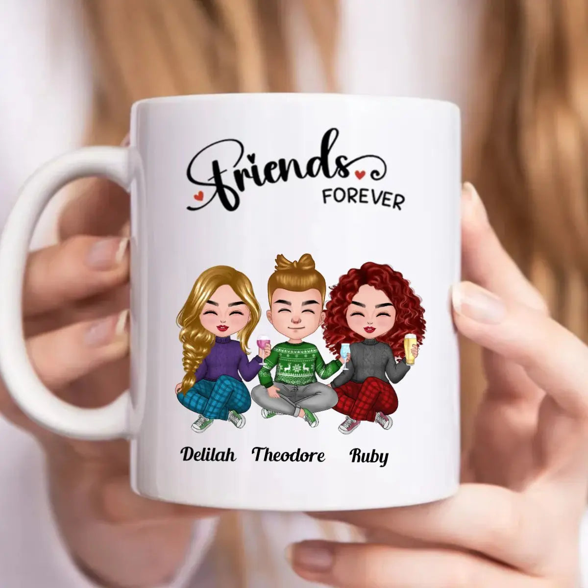 Friends Forever - Personalized Mug mug The Next Custom Gift