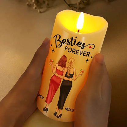 Friendship Isn't About Who You've Known The Longest Best Friend - Personalized Flameless LED Candle