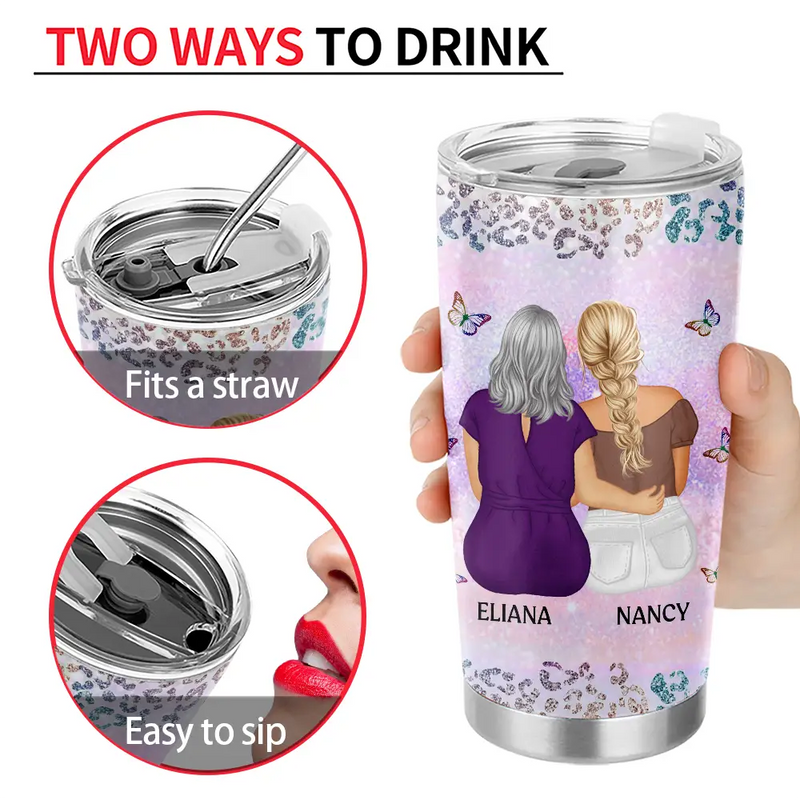 From Mom To Badass Daughter - Personalized Tumbler