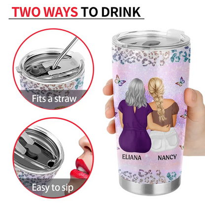 From Mom To Badass Daughter - Personalized Tumbler