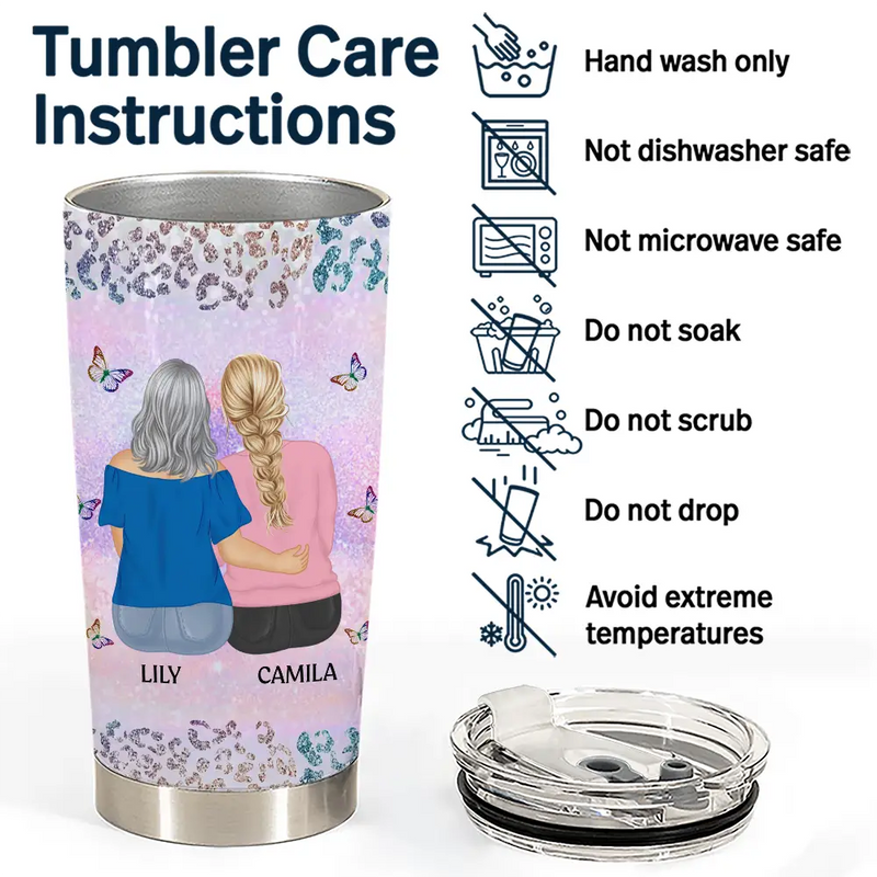 From Mom To Badass Daughter - Personalized Tumbler