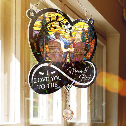 From Our First Kiss Till Our Last Breath - Personalized Rainbow Suncatcher With Crystal Ball Prism
