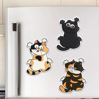 Funny Cat Scratching - Personalized Magnet Sticker Decal The Next Custom Gift