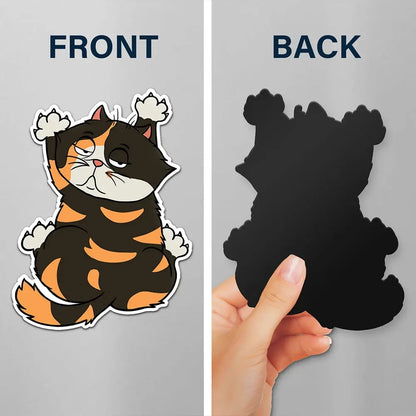 Funny Cat Scratching - Personalized Magnet Sticker Decal The Next Custom Gift