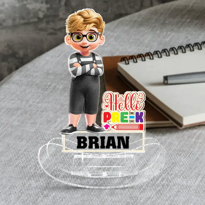 Funny Back To School - Personalized Acrylic Shaking Stand
