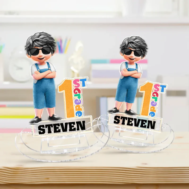 Funny Back To School - Personalized Acrylic Shaking Stand