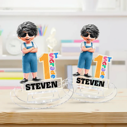 Funny Back To School - Personalized Acrylic Shaking Stand
