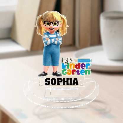 Funny Back To School - Personalized Acrylic Shaking Stand