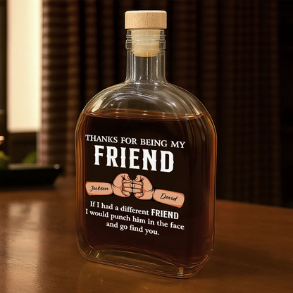 Funny If I Had A Different Brother - Personalized Whiskey Bottle
