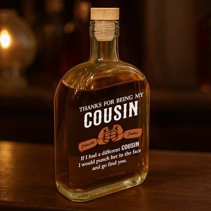 Funny If I Had A Different Brother - Personalized Whiskey Bottle