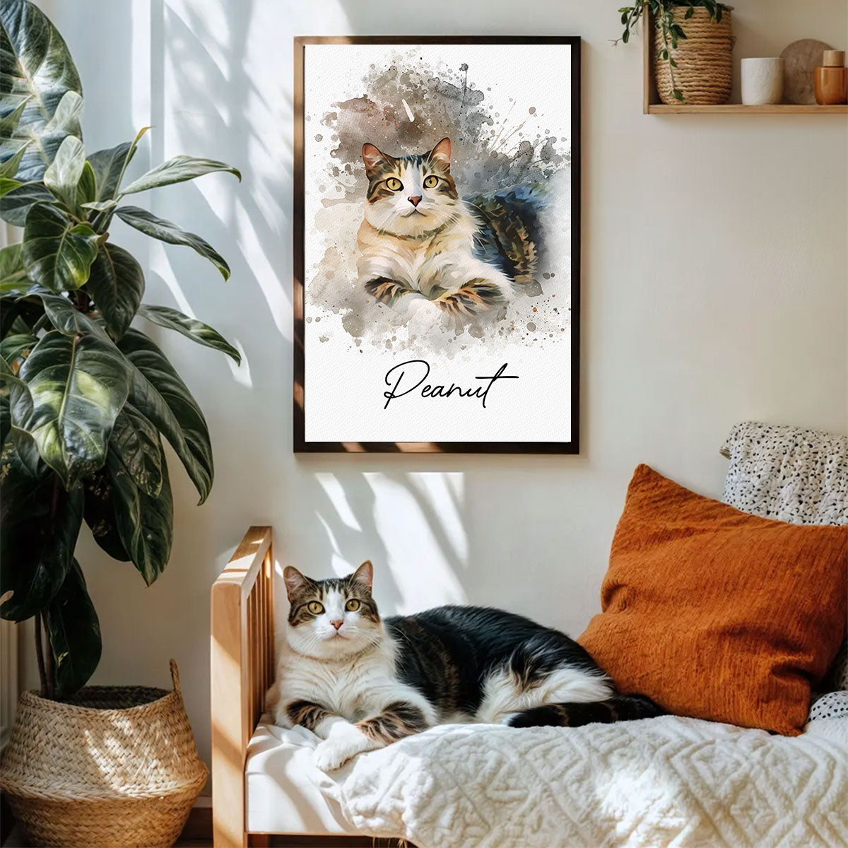 Personalized Watercolor Pet Poster From Photo, Gift For Pet Owners, New Pet Gift, Pet Memorial Gift