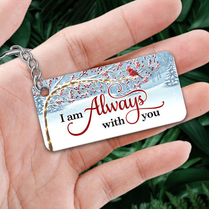 Berry Tree Always With You Whole Family Memorial Remembrance Gift Personalized Acrylic Keychain