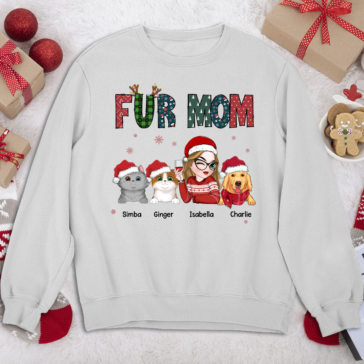 My Lovely Fur Mom - Personalized Custom Sweatshirt