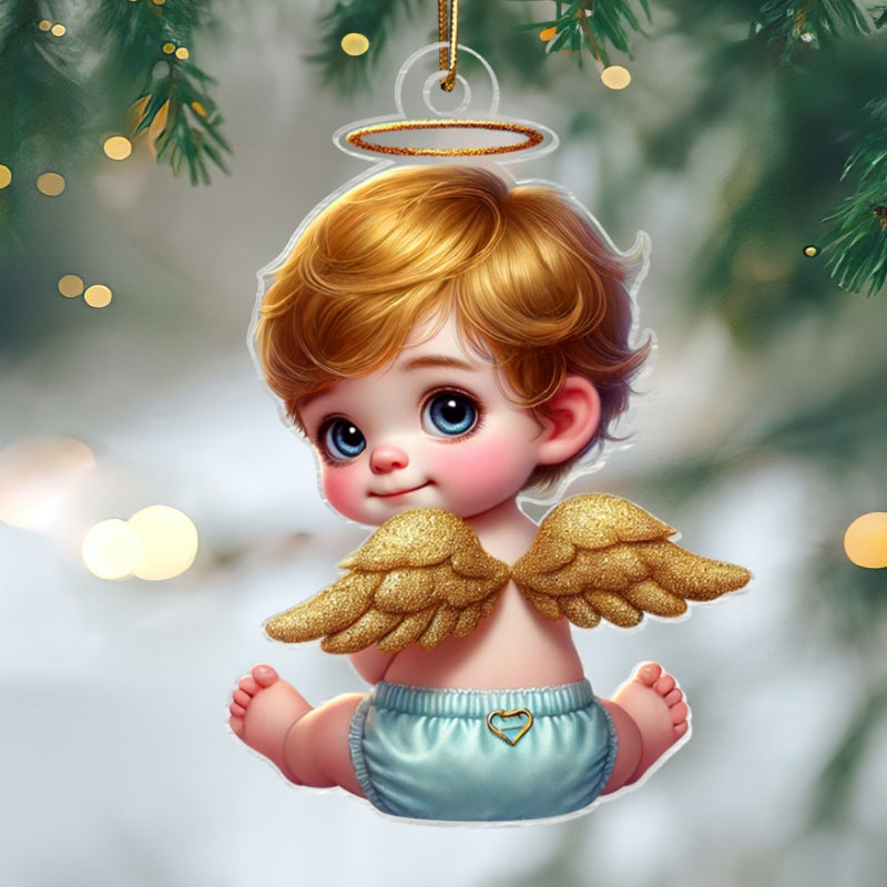 Baby Sleep In Heavenly Peace, Miscarriage Baby Infant Loss Sympathy Gift, Personalized Memorial Acrylic Ornament