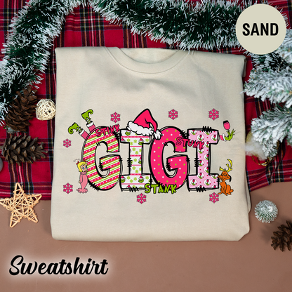 Custom Christmas Gigi Kids Name Christmas 2024