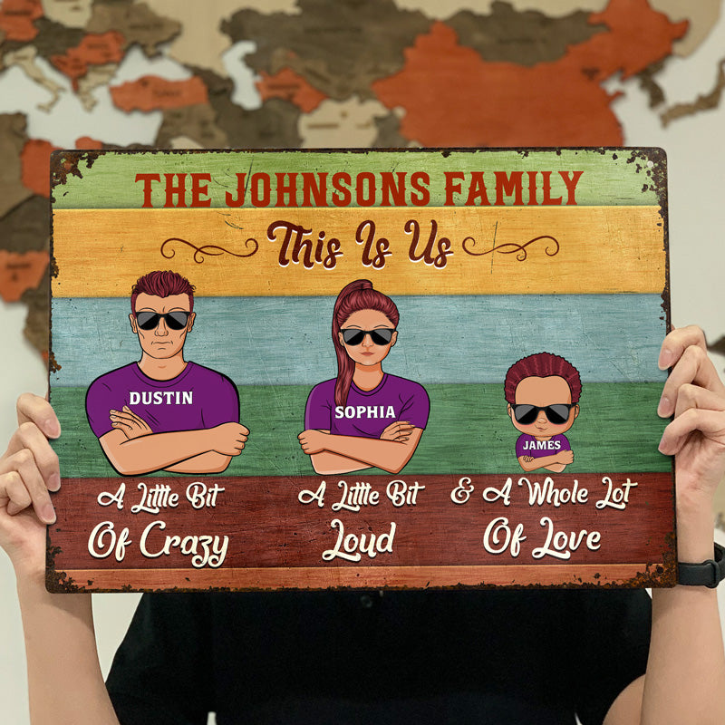 Family Couple This Is Us - Personalized Custom Classic Metal Signs