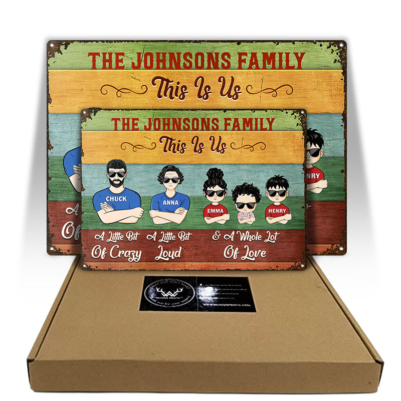 Family Couple This Is Us - Personalized Custom Classic Metal Signs