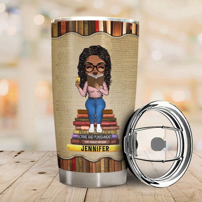 Reading I Prefer The Term Intellectual Badass - Personalized Custom Tumbler