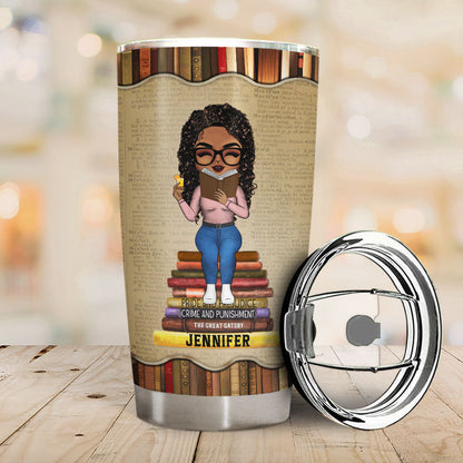 Reading I Prefer The Term Intellectual Badass - Personalized Custom Tumbler
