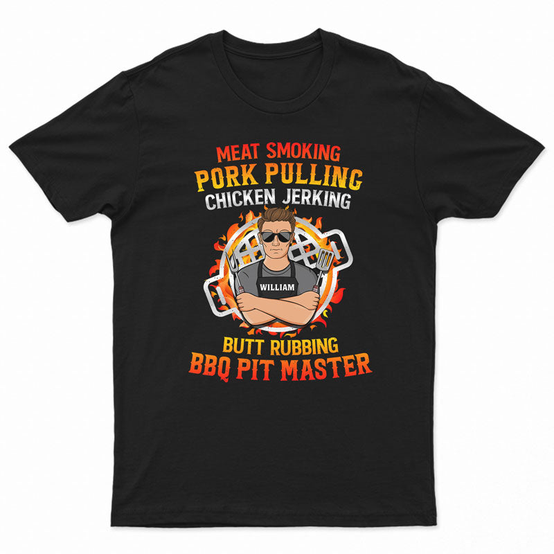 Butt Rubbing BBQ Pit Master - Personalized Custom T Shirt